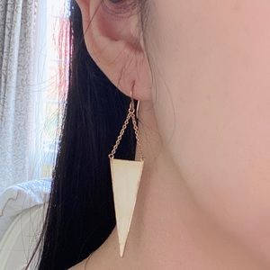 NWT Gorjana Gold Spear Dangle Earrings